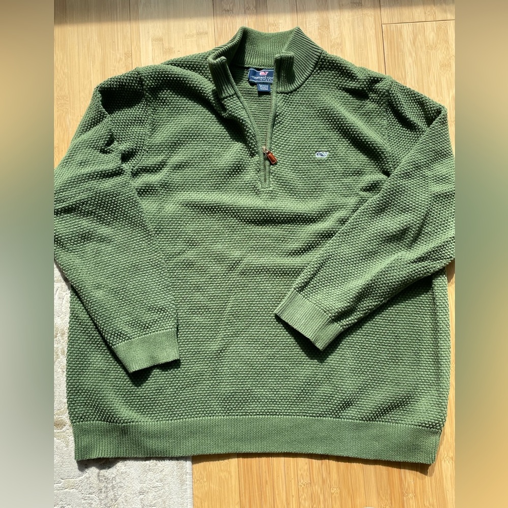 Vineyard vines quarter zip sweater